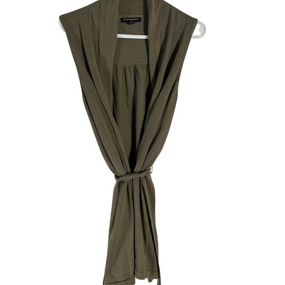 Banana Republic Belted Open Front Cardigan Vest - Picture 1 of 5